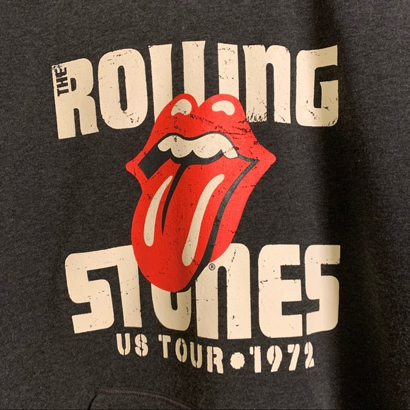 Rolling Stones Charcoal Black hoodie - Size Large - Picture 6 of 6